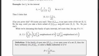 Compactness and the Heine-Borel Theorem