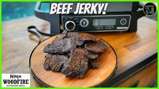 NINJA WOODFIRE GRILL SPICY BEEF JERKY RECIPE!