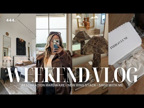 HOME DECOR WEEKEND: RH Gallery Newport Beach + Indigo Lune Unboxing + HomeGoods Haul | Vlog 444