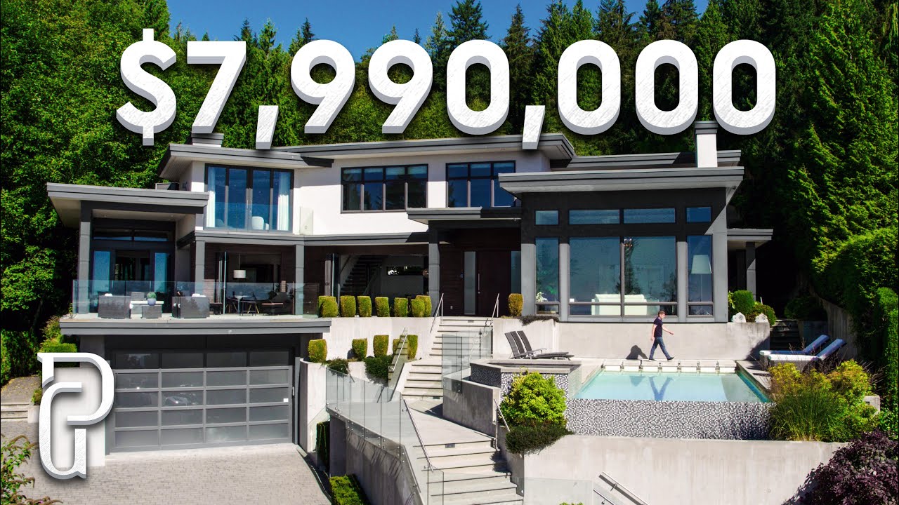 Inside a $7,990,000 Modern House in West Vancouver, Canada | Propertygrams Mansion Tour