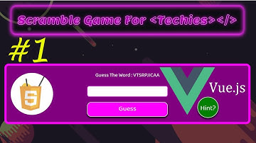 How To Create Interactive Word Scramble Game With Vue JS Javascript 1