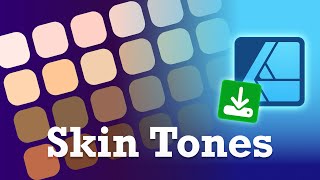 Skin Tones Color Palette for Affinity Designer .afpalette file
