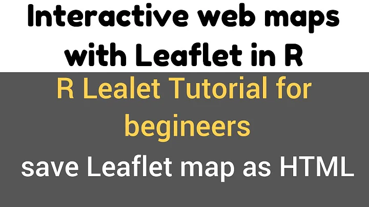 Leaflet package in R - Save the map as HTML - #7