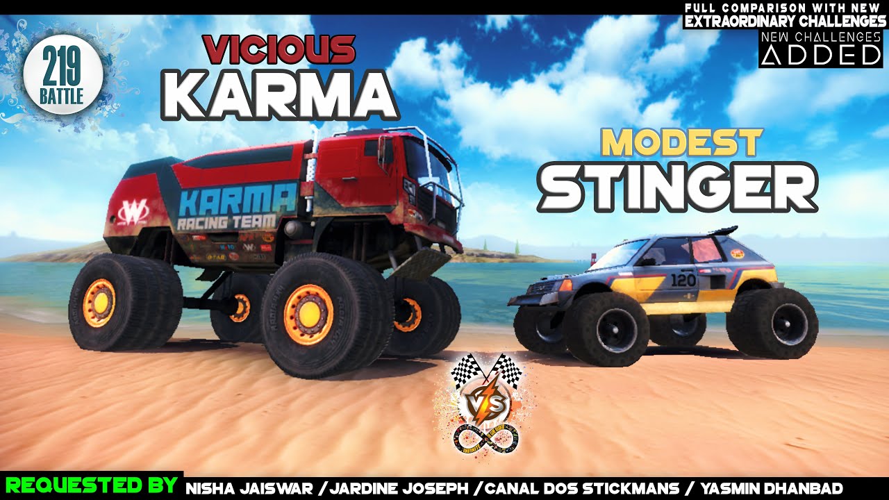 KARMA VS STINGER Off The Road | INFINITE OTR TRUCK VS CAR 2024 | EPIC ...