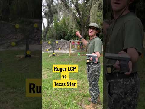 Ruger LCP vs. Texas Star spinning target