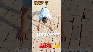 Day 6 (10k push up challenge) #shorts #homeworkout #hardchalenge #acershorts #boytransformation #op