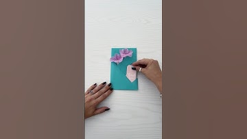 Another DIY envelope for you, no tape needed. Paper is 24cm by 32cm xx #diy #gift #diycrafts