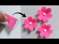 Easy paper flower making craft  how to make paper flower  diy easy flower craft