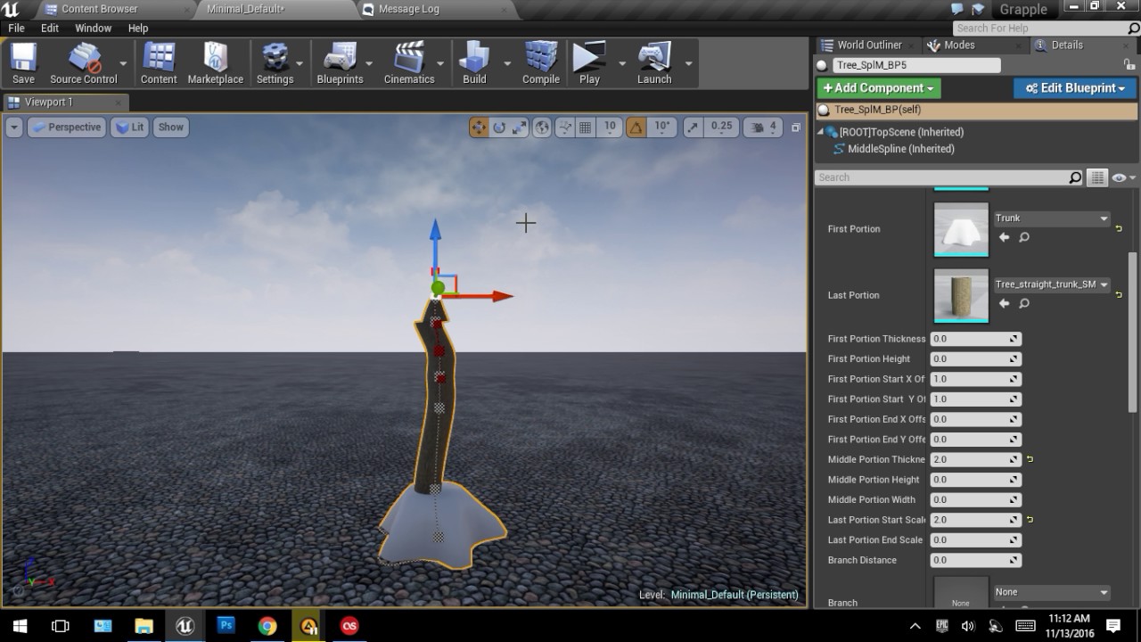Spline Tree Spline Mesh thicker tree - YouTube