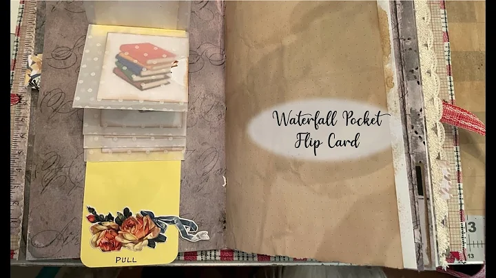 Waterfall Pocket Flip Card for Junk Journals!