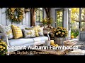 Chic Farmhouse Fall Décor Ideas in Yellow & Cream | Elegant Autumn Decorating Inspiration | Part 2