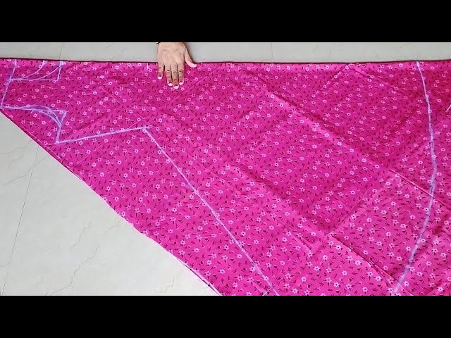 36 size ka umbrella kurta / gown /frock cutting - YouTube