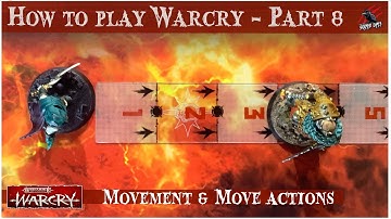 HOW TO PLAY WARCRY - PART 8 MOVEMENT MOVE ACTIONS  - Warhammer Warcry Core Rules & Catacombs Dungeon
