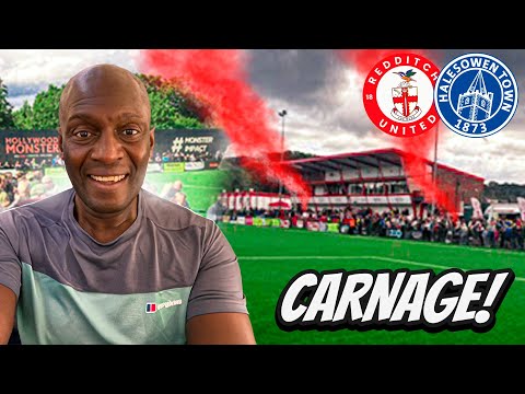 FANS CLASH AS REDDITCH UNITED beat HALESOWEN TOWN in FIESTY DERBY!🔥😎⚽️