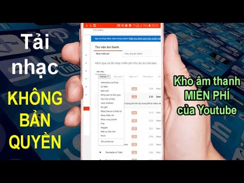 Cách Tải Nhạc Miễn Phí Trên Youtube - Cách tải nhạc thư viện âm thanh Youtube để làm video không dính bản quyền