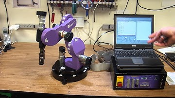 FYI Intelitek Scorbot ER 2u robot fixed fully operational in action. Robotics teaching for kids.