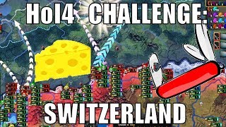 Switzerland destroys everyone with Swiss cheese and Swiss army knives in Hearts of Iron 4
