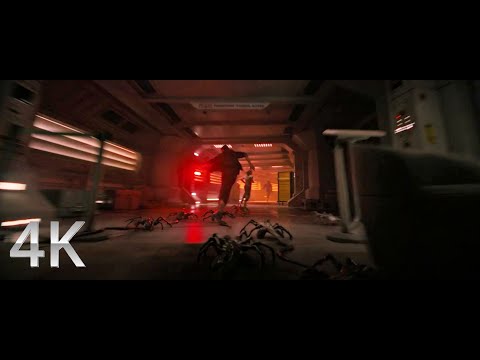 Facehugger chase scene - Alien: Romulus (2024) 4K