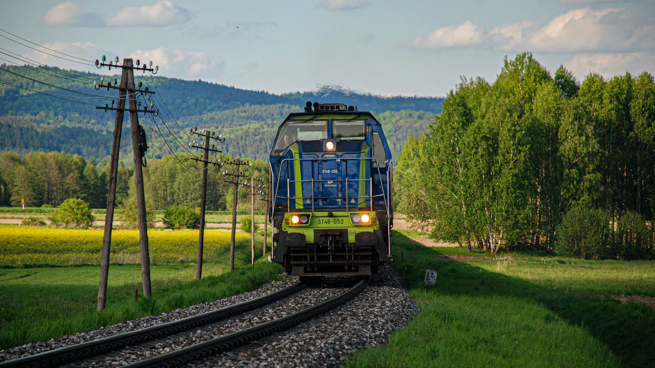 „Akcja kruszywo„ czyli ST48-052 PKP Cargo na LK 108 z transportem kruszywa
