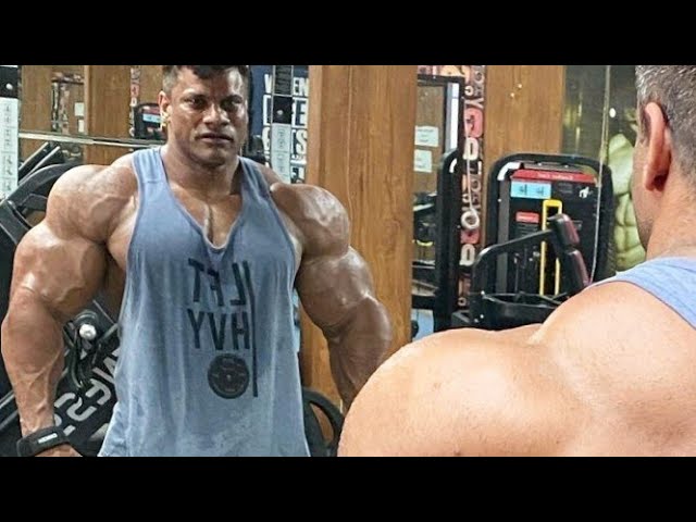 Real Life Giant Narender Yadav - Mass Monster in The Gym class=