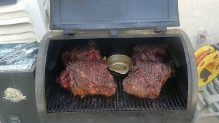 Smoking Frozen Pork Butt Shoulder Pit Boss Traeger Pulled Pork Tips by Hillbilly Gym 8,068 views 4 years ago 4 minutes, 15 seconds