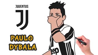 How To Draw Paulo Dybala Magical Soccer Player Draw Football Player Easy Step By Step