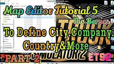 ETS2 Map Editor Tutorial#5-To Define City,Company,Country&More|ets2MapMakingTutorial #mapmaking
