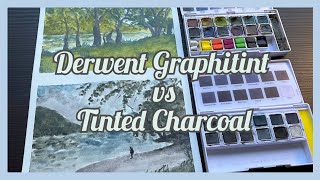 🎨 Derwent TINTED CHARCOAL Paint Pan Set - Swatch & Review
