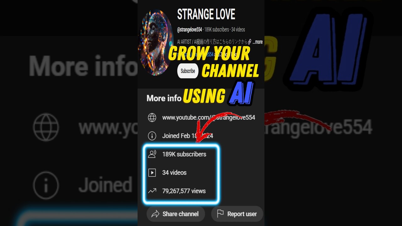 How to grow your channelusing AI#youtube#ytshorts#growth#youtubechannel#channel#channelgrowth#shorts