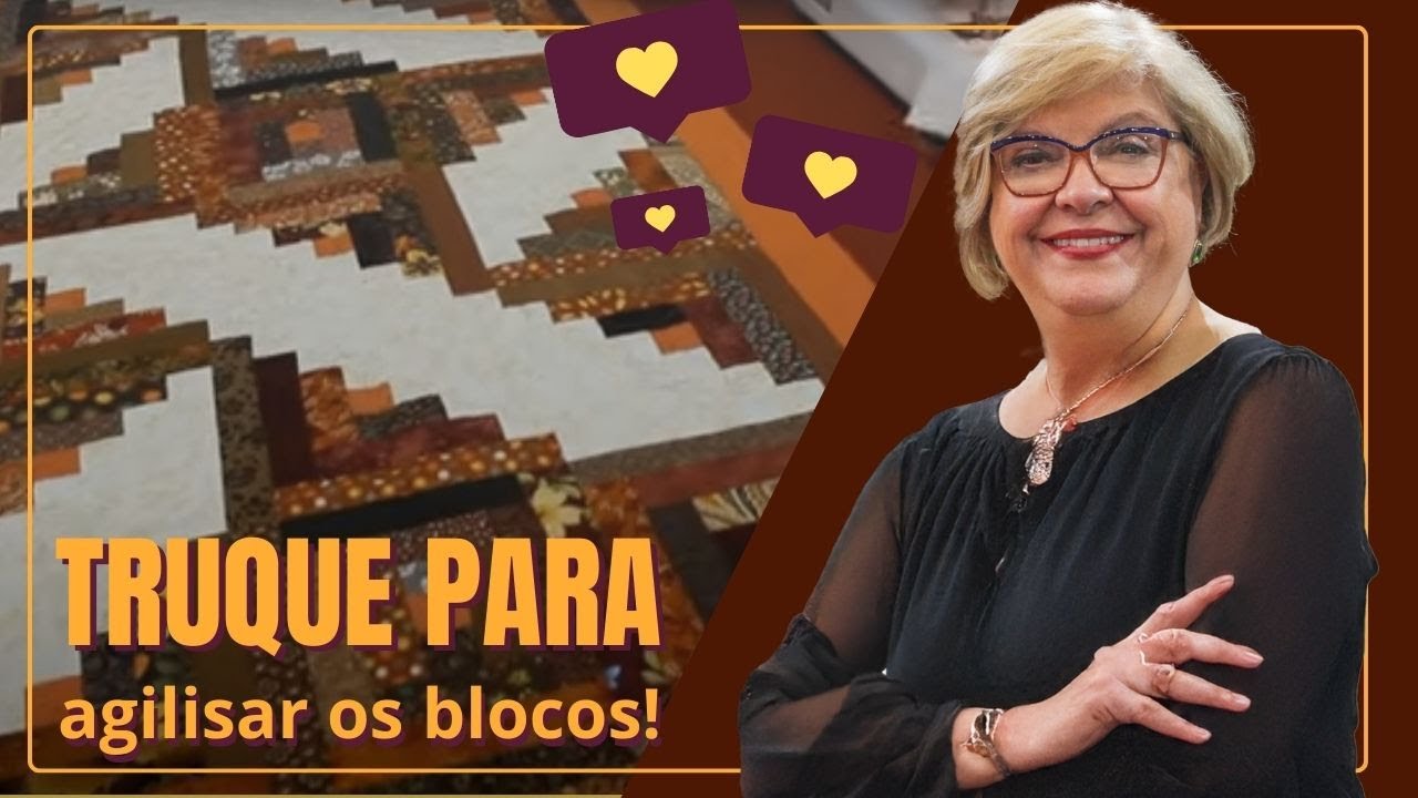 Aprenda Log Cabin e Costure Mais Rápido! | Patchwork Sem Segredos | Ana Cosentino