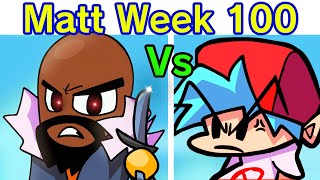 Friday Night Funkin' VS Matt Week 100 FULL WEEK + Cutscenes (FNF MOD/Hard/Wii) (Wiik 100)