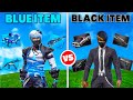 Black vs blue free fire item challenge