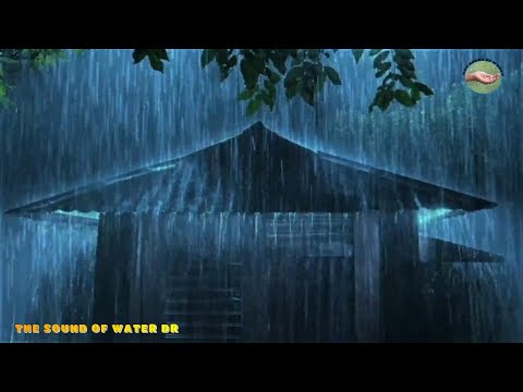 💧 Heavy Night Rain to Sleep Instantly, Rain & Thunders Sounds on Metal Roof | THE SOUND OF WATER DR