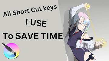 ALL short cut keys I use in Krita to save time. For Krita start ups