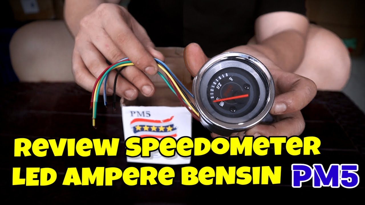 REVIEW SPEEDOMETER LED AMPERE BENSIN - PM5