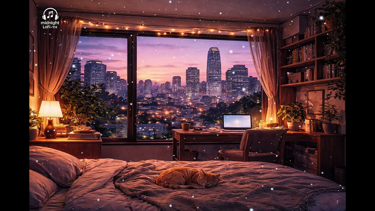 Midnight  Lo-Fi  เพลงชิลฟังสบาย  ๆ ผ่อนคลาย ทำให้มีสมาธิ เวลาทำงาน อ่านหนังสือ 