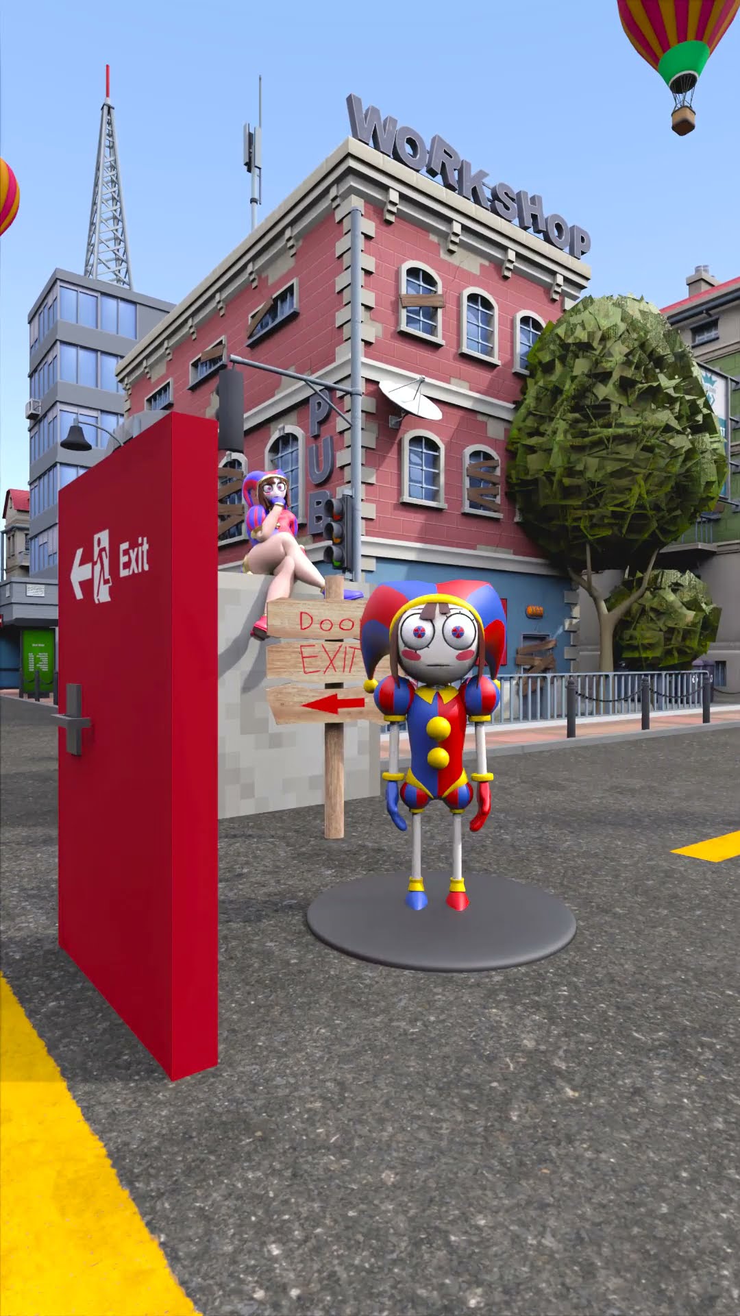 THE AMAZING DIGITAL CIRCUS TRAP! | Pomni \u0026 Jax also Speakerman #shorts #skibiditoilet