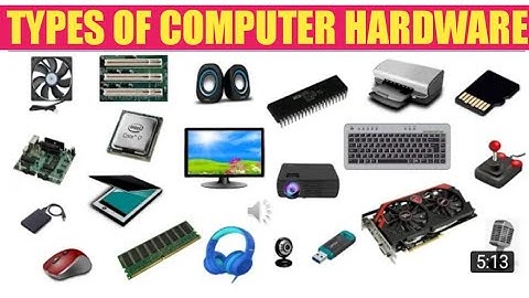 external hardware internal hardware types of computer hardware