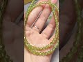 Faceted Peridot Crystal Bracelet 💚 4mm Premium Beads