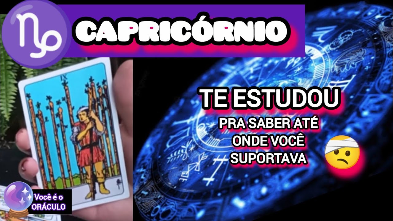 #CAPRICÓRNIO ♑TE DRENOU, PISOU,😓E QUANDO VC CHEGAVA NO LIMITE, TE DAVA UMA MIGALHINHA😳