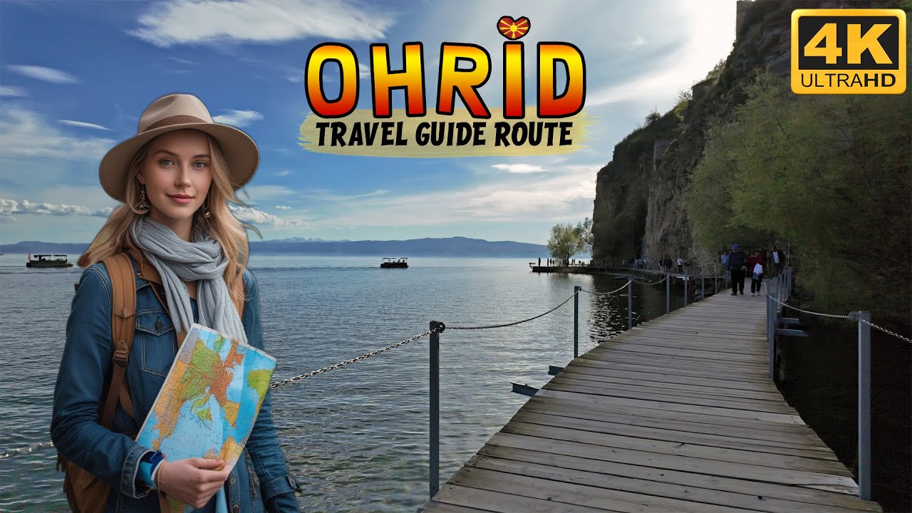 OHRID, Macedonia (2025) *TRAVEL GUIDE ROUTE*  【4K WALK TOUR】 🚶‍♂️ ОХРИД, Македонија 🇲🇰