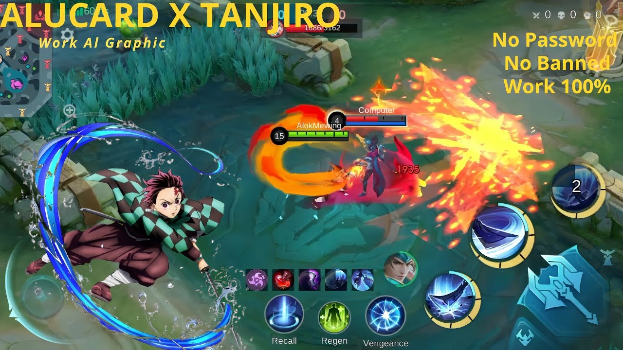 Script Skin Alucard x Tanjiro 🔥Terbaru | No Password | Full Sound | Full Effect |Patch terbaru