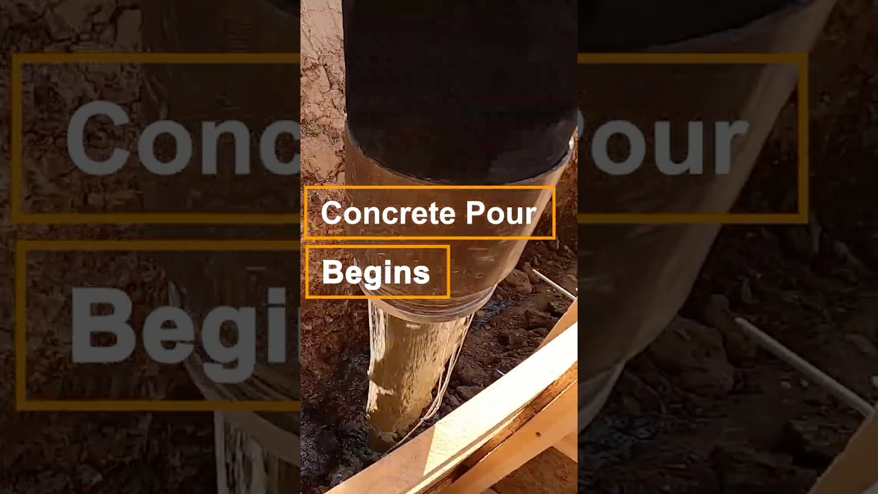 Concrete Pour Begins – Basement Foundation Wall