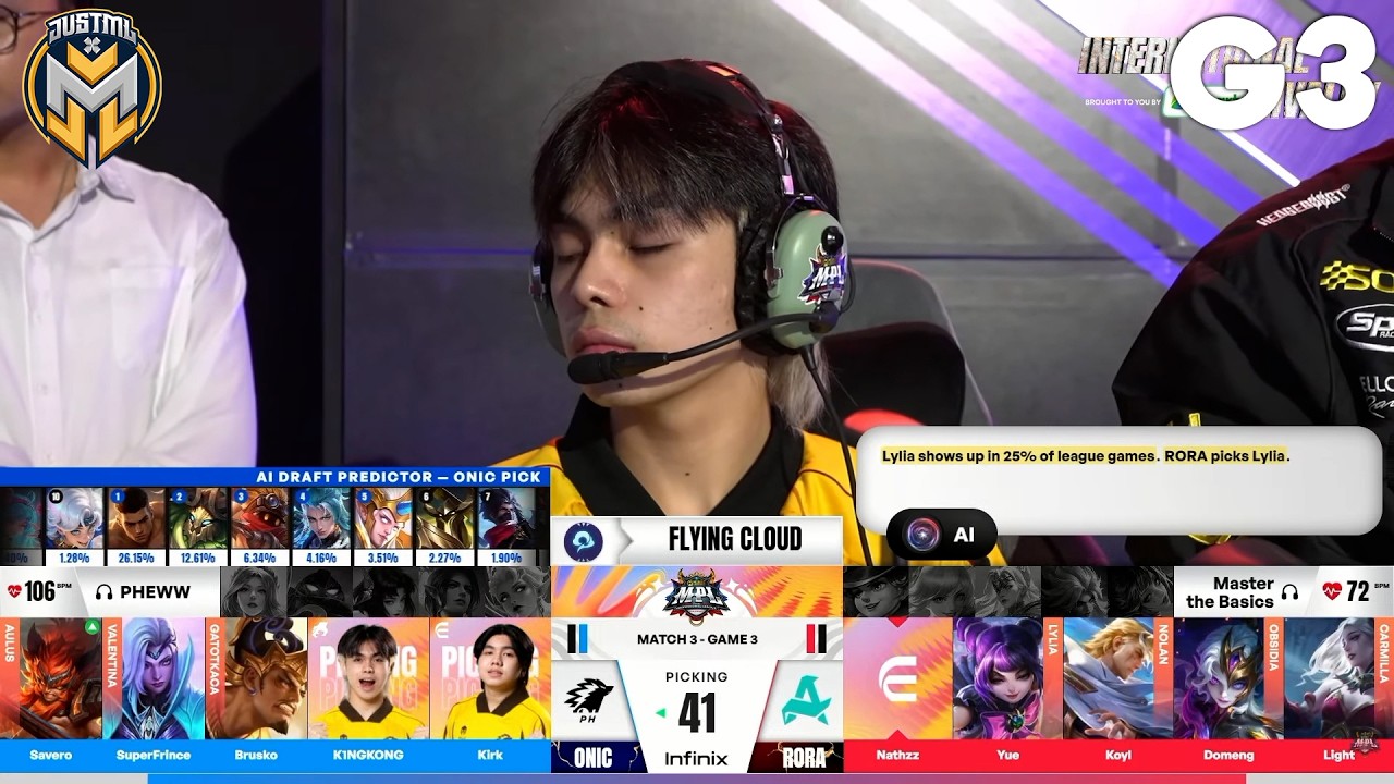 ONIC PH vs AURORA PH | Game 3 | MPL PH S18 | WEEK 7 DAY 2