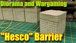 How to make Hesco barriers for Dioramas Wargaming Warhammer 40k