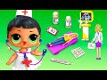 12 Miniature Dolls for LOL OMG and Barbie / Micro Hospital