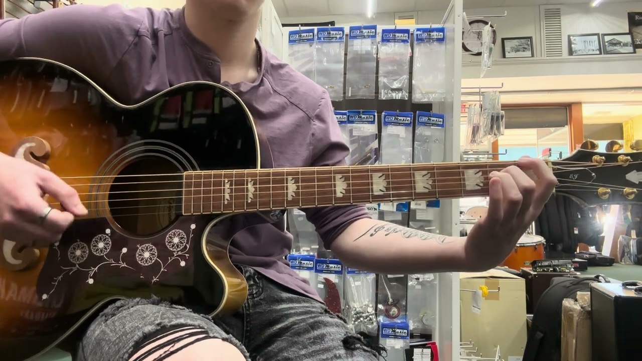 Epiphone EJ200SCE VS Demo