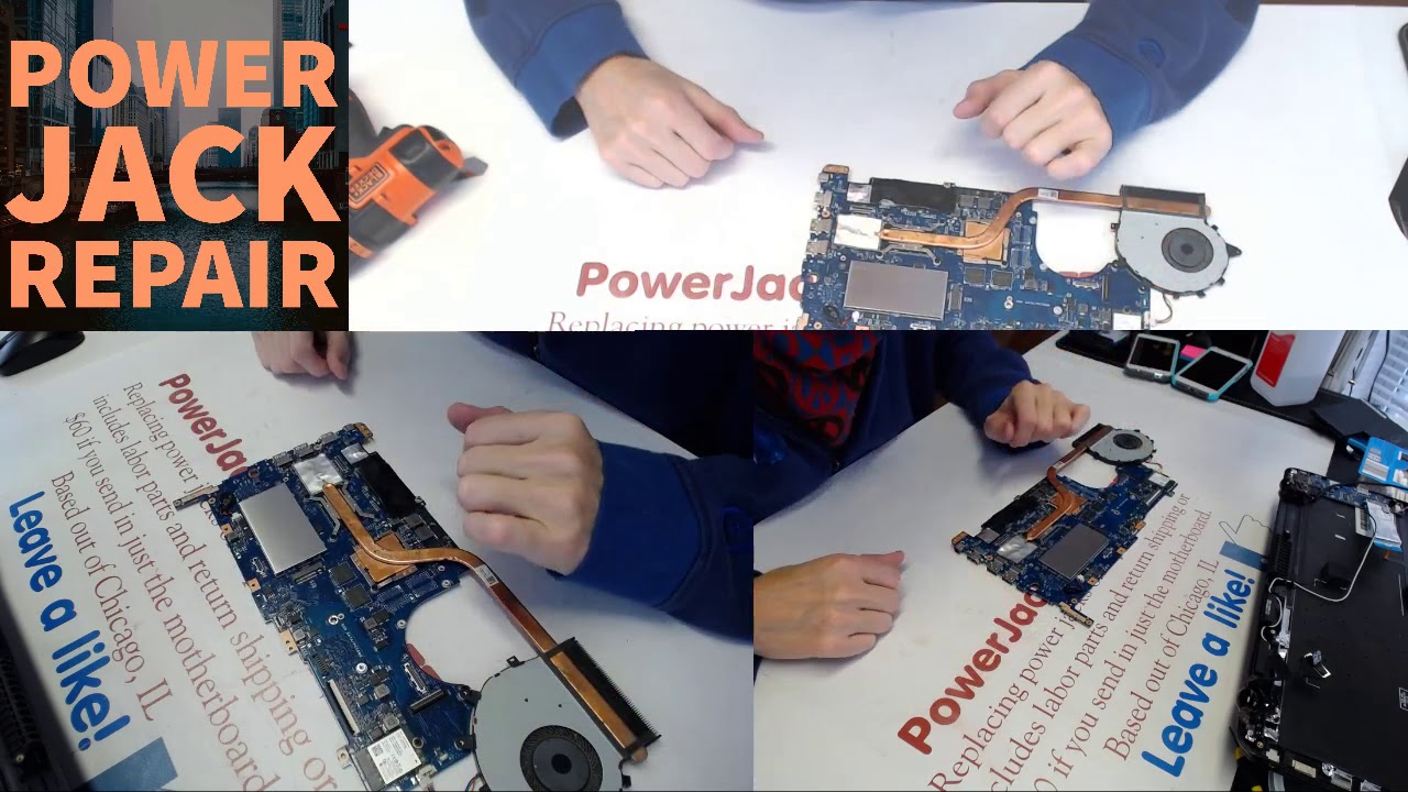 Laptop charge port charging port repair fix on Asus Q524u