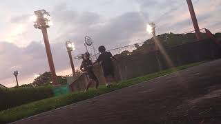 次男・ジョウゴ（10歳）　7/16（木）夕食前スパーリング