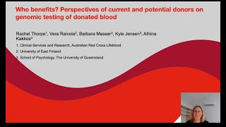 Who benefits? Perspectives of current and potential donors on genomic testing of donated blood